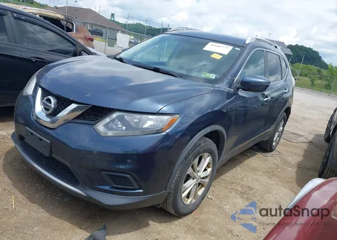2016 Nissan Rogue Sv from USA, damaged, VIN KNMAT2MV2GP600369